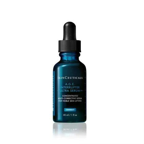 A.G.E. Interrupter Ultra Serum, is a double-patented skin firming serum for visible lift. This serum tightens 4 key areas including the forehead, cheeks, jaw line, and neck, for a more visibly sculpted appearance.