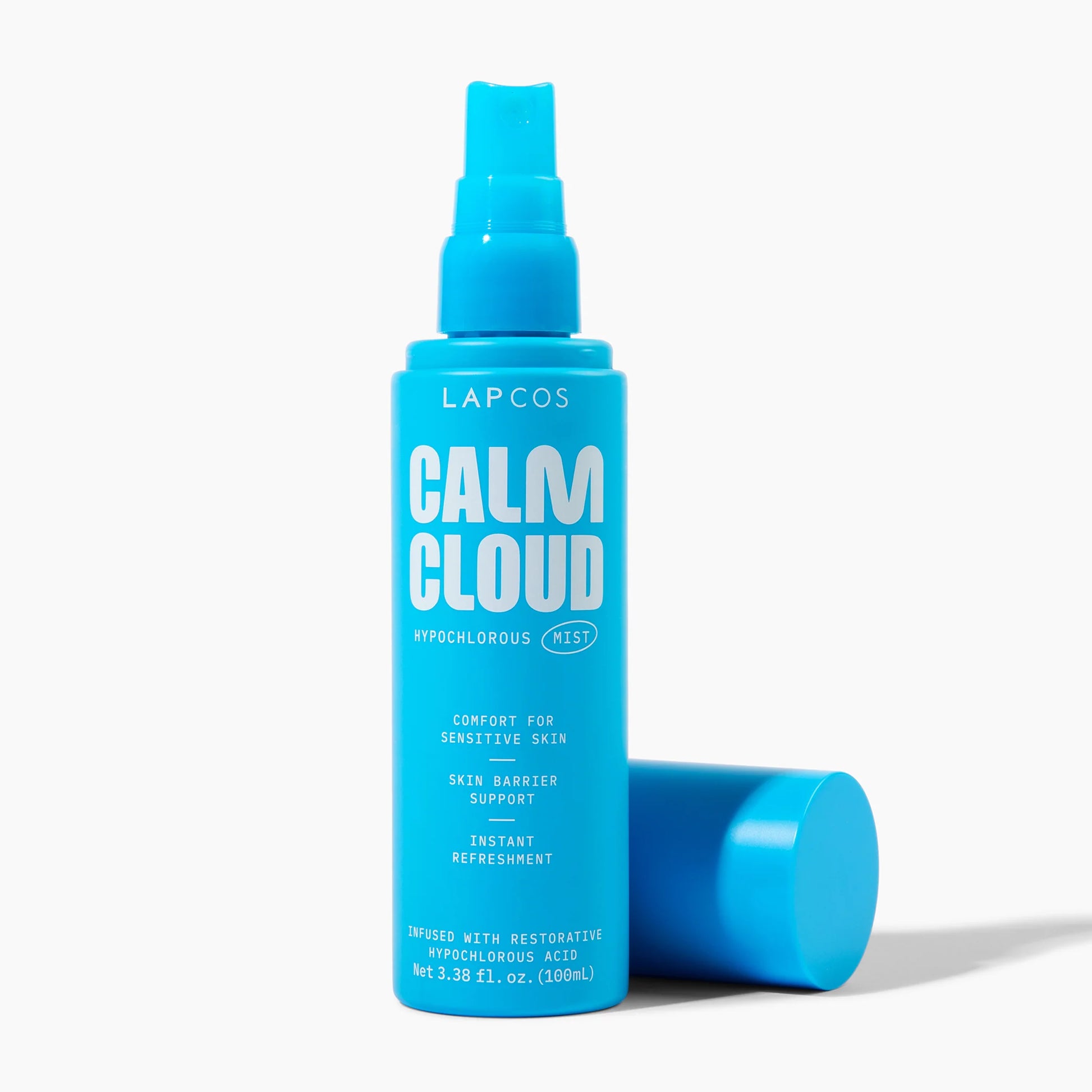 A cooling, ultra-fine veil of calm that cultivates comfort and clarity for your skin whenever it needs a hydrating reset. As part of your skin’s immune system, hypochlorous acid protects against infection by killing bacteria, and reduces inflammation. This comforting spray is infused with restorative 100 PPM Hypochlorous Acid to gently soothe irritation, balance the skin barrier, and restore visible harmony.