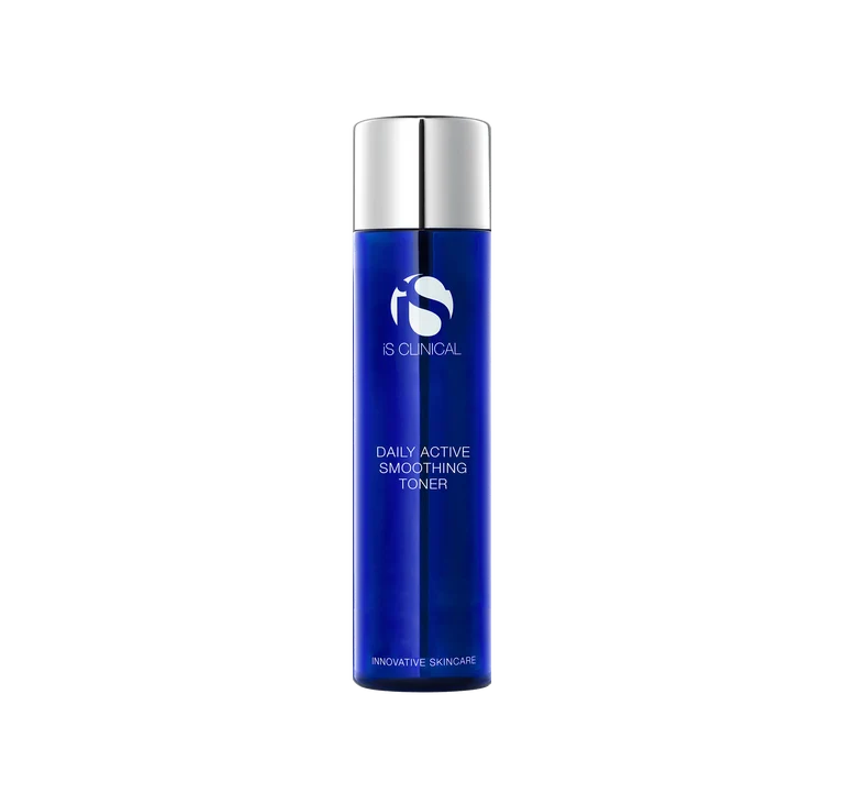 Daily Active Smoothing Toner is an essential step that exfoliates, hydrates and balances the skin to maximize your sequential skincare treatments. This high-performance blend of AHA, BHA, and PHAs help gently resurface while maintaining the skin’s natural moisture balance. Sodium Hyaluronate and Aloe Vera deliver lightweight hydration, while Panthenol and Allantoin help soothe, comfort and support the skin barrier. Witch Hazel, combined with a blend of fruit extracts, helps refine the appearance of pores, r