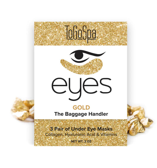 Micro-Infused Collagen Gel Masks with Marine Plant Collagen, Hyaluronic Acid, Aloe Vera, Vitamins C & E, Amino Acids and 24K Nano Gold to preserve the signs of aging and leave eyes luminous.