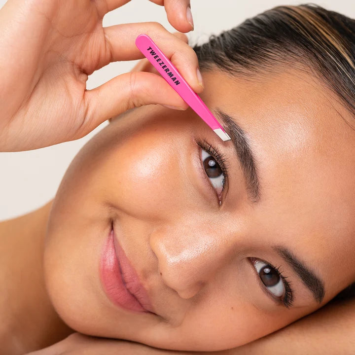Neon Pink Mini Slant Tweezer