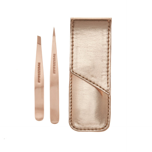 Petite versions of Tweezermans award-winning tweezers. Famous for quality, the Petite Slant and Point Tweezers feature perfectly aligned hand-filed tips for precision brow shaping. Grabs every hair, every time.