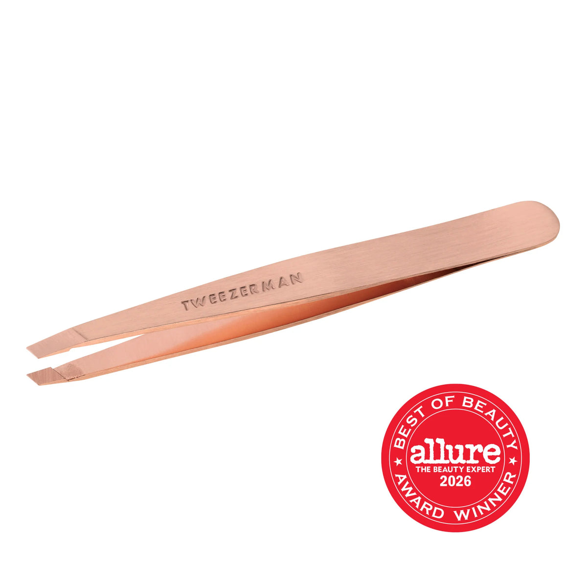Expertly shape your brows with Tweezerman's classic, award-winning slant tip tweezer. A staple to your beauty routine and famous for its precision, the Slant Tweezer features perfectly aligned, hand-filed tips that grab every hair, every time.