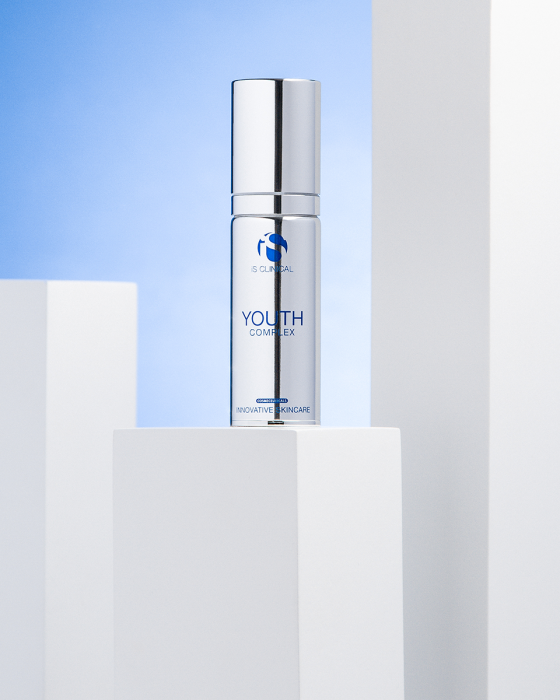 Youth Complex is the first cosmeceutical formulation to offer immediate, intermediate, and long-term visible improvements to aging skin.