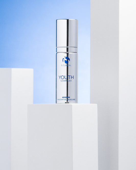 Youth Complex is the first cosmeceutical formulation to offer immediate, intermediate, and long-term visible improvements to aging skin.