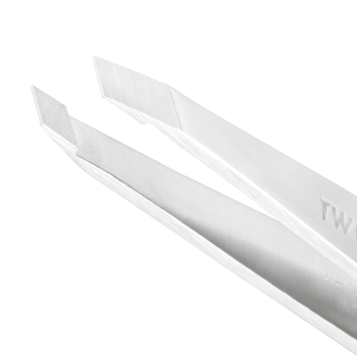 Platinum Silver Slant Tweezer